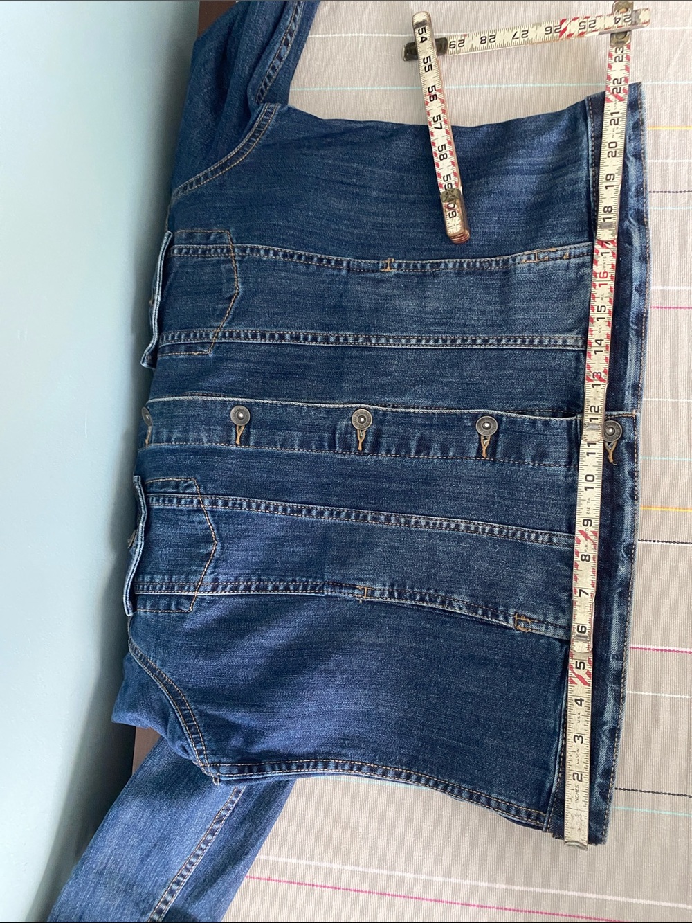 Liz Claiborne Blue Button-Front Denim Jacket XL - Picture 8 of 11